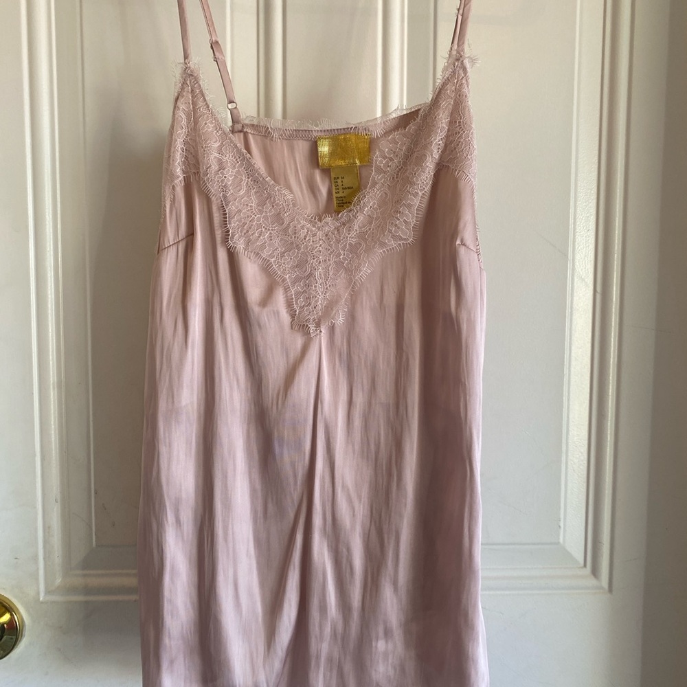 H&M Pink Lace Trim Camisole